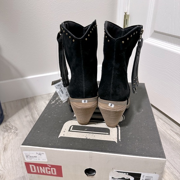 NWT Dingo black leather suede boots size 8 - Picture 3 of 6
